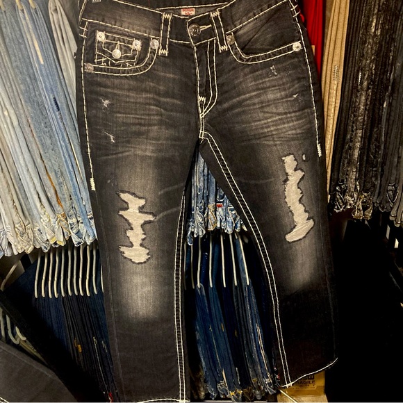 SOLD! NWT! True Religion Straight Super T in “DTDM MIRR WND WR” wash Size 29x34 - Picture 6 of 11